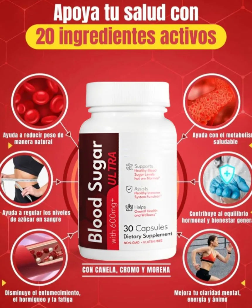 Blood Sugar - Fórmula natural para equilibrio de azúcar en sangre