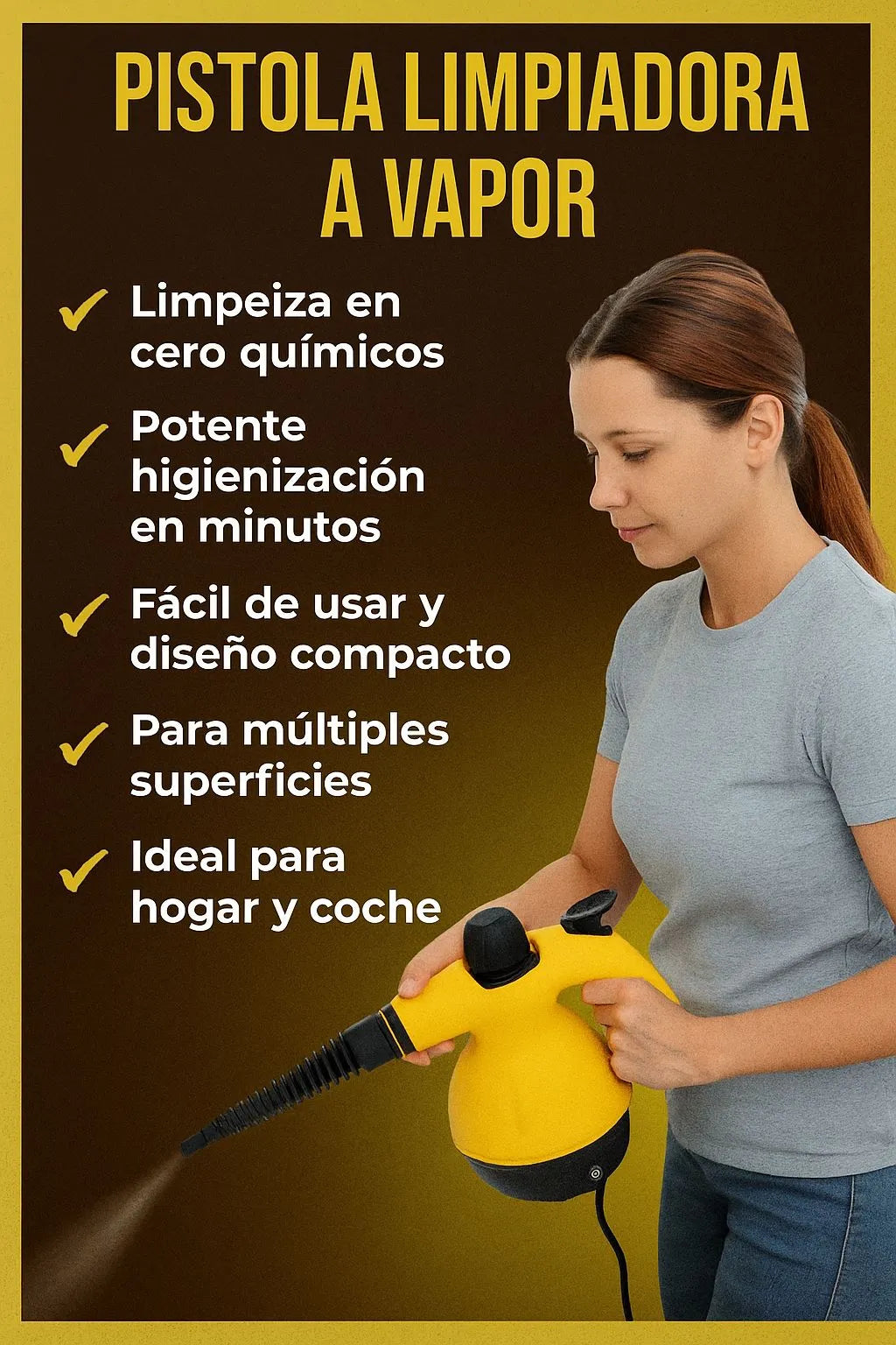 Limpieza profunda sin químicos, elimina grasa y bacterias en cada rincón de tu hogar