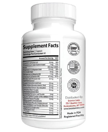Blood Sugar - Fórmula natural para equilibrio de azúcar en sangre