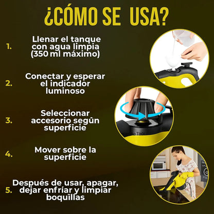 Limpieza profunda sin químicos, elimina grasa y bacterias en cada rincón de tu hogar