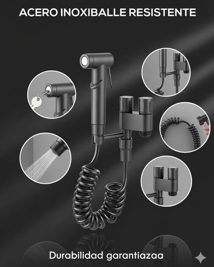 Bidet 2 en 1 de Acero Inoxidable - Ahorro, higiene y practicidad en tu hogar