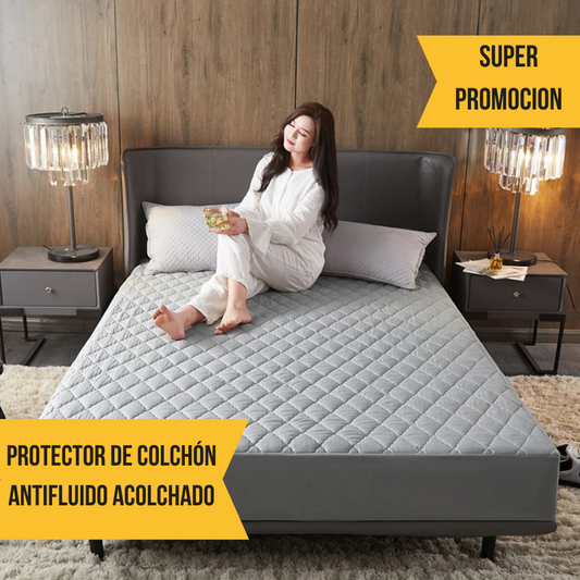 Protector De Colchón Antifluido Acolchado + 🔥2 protectores de almohada y Envio Gratis🔥