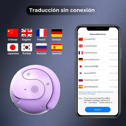 LinguaPods AI - Comprende cualquier idioma con nuestros Audífonos Bluetooth Traductores con IA