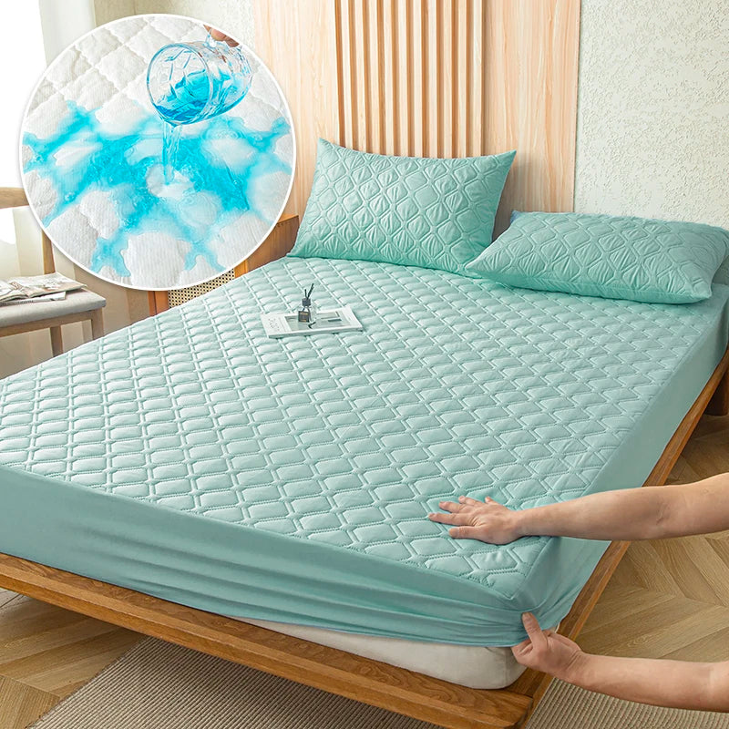 Protector De Colchón Antifluido Acolchado + 🔥2 protectores de almohada y Envio Gratis🔥